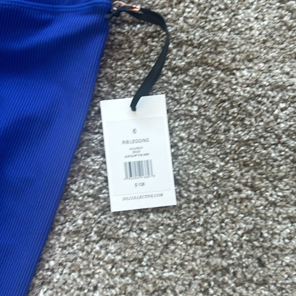 Ivl ribbed royal blue leggings - Picture 3 of 3